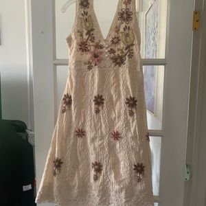 Lovely summer sunshine embroidered dress
